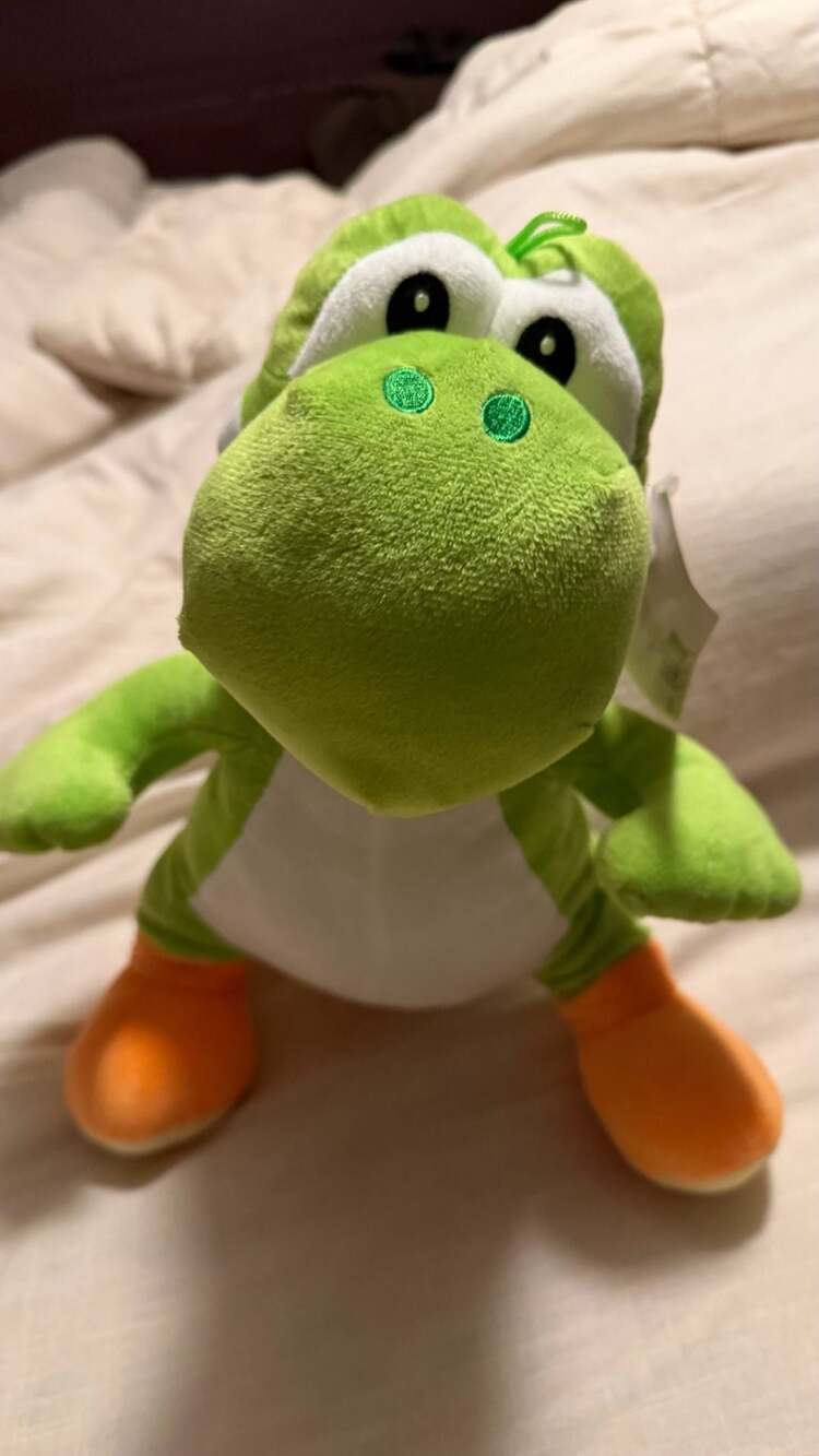 Super Mario Green Yoshi Plush Stuffed Animal with Hang Tag